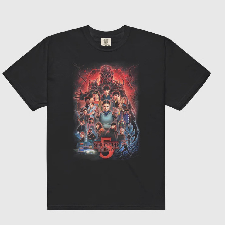2025 New Stranger Things Fifth Season Stranger Things Printed Short-Sleeved T-Shirt for Men and Women 2025 New Stranger Things Fifth Season Stranger Things Printed Short-Sleeved T-Shirt for Men and Women