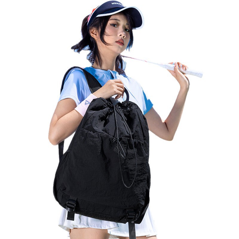 ファッショナブルな巾着バドミントンラケットバッグ、軽量アウトドア登山バッグ、大容量日本製コントラストカラーカジュアルスポーツバックパック|undefined
