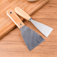 Putty knife, trowel, cleaning scraper, wall-filling tool, small spatula, mud-smoothing knife, putty applicator, and painting tool.