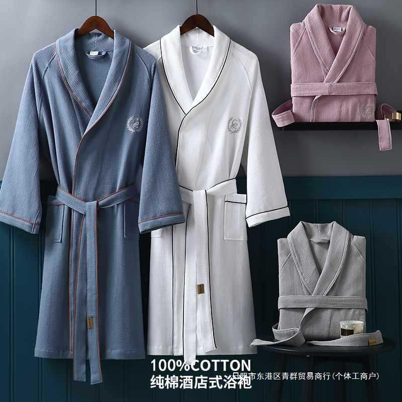 BATHROBE COTTON FOUR SEASONS UNIVERSAL 2024 남성과 여성의 여름 빠른 건조 흡수 성인 목욕 가운 커플의 NIGHTGRESS HOTEL NEW