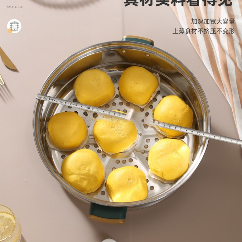 电蒸锅多功能家用大容量三层电蒸笼预约定时多层蒸馒头智能蒸煮锅|undefined