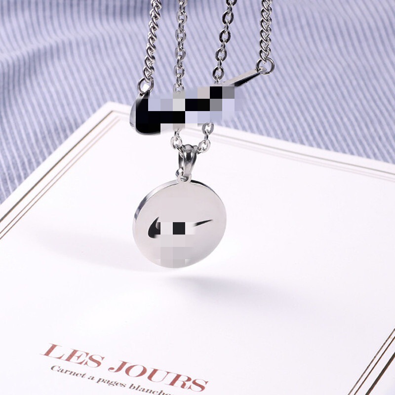 ins Necklace Men's Trendy Internet Popular Women's Hip-Hop Cool Jewelry Sweater T-Shirt Decoration All-Match Pendant Matching Clothes Pendant