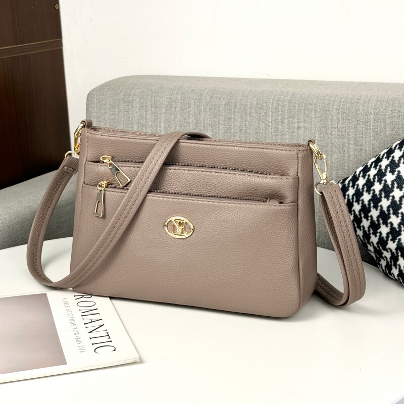 Middle-Aged Mother Bag Women's 2025 New Women's Bag Single Shoulder Crossbody Bag Middle-Aged and Elderly Large Capacity Multi-Functional Wallet Middle-Aged Mother Bag Women's 2025 New Women's Bag Single Shoulder Crossbody Bag Middle-Aged and Elderly Large Capacity Multi-Functional Wallet