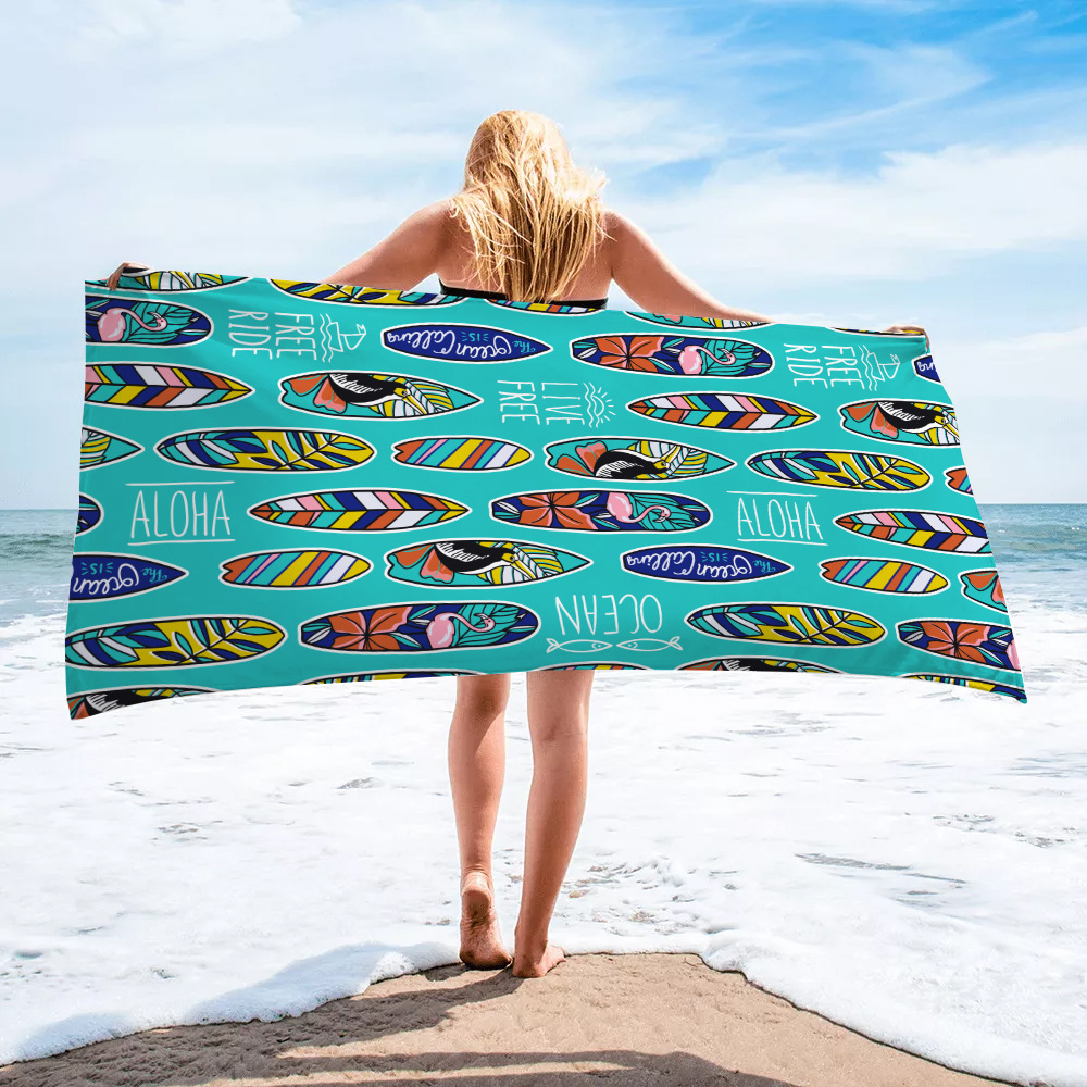 393g Weight Bath Towels Home Textiles & Decor Type Casual Letter Beach Towels