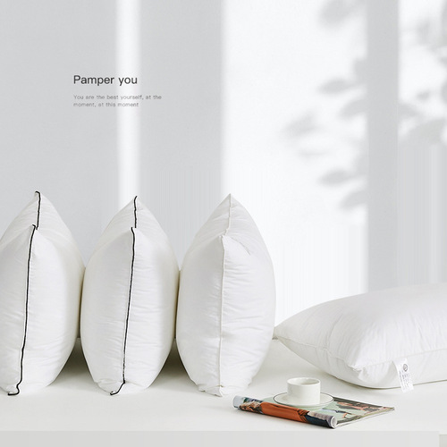 Pillow core does not collapse or deform, high resilience vacuum compression household adult single fiber pillow hotel pillow core