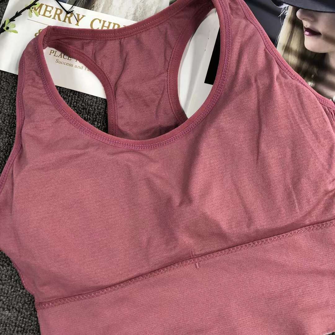 Nueva inconsútil alto elástico belleza de alta calidad las mujeres chaleco inalámbrico yoga sujetador ropa interior deportiva al por mayor