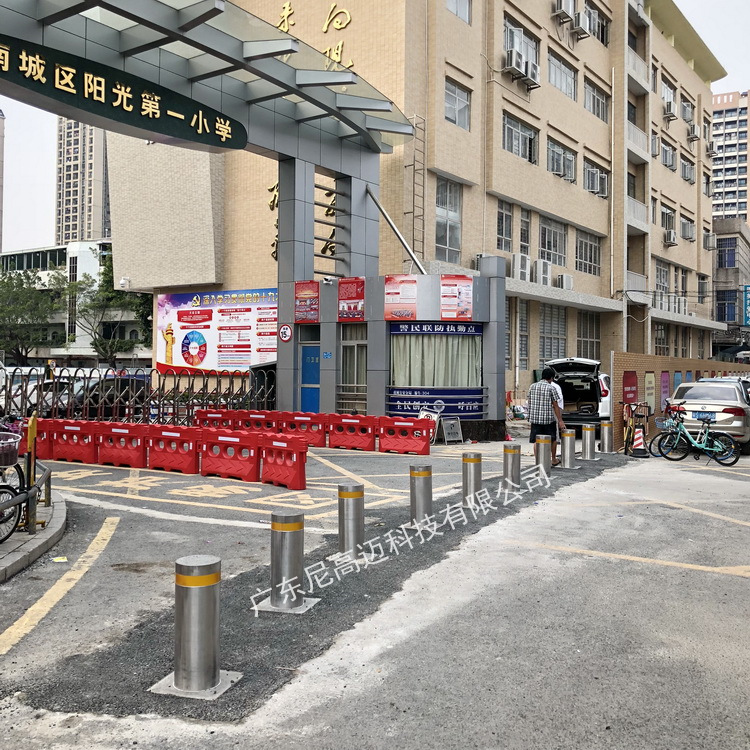 防撞柱 东莞小学门口交通阻拦防恐防撞升降柱 全自动遥控伸缩电动