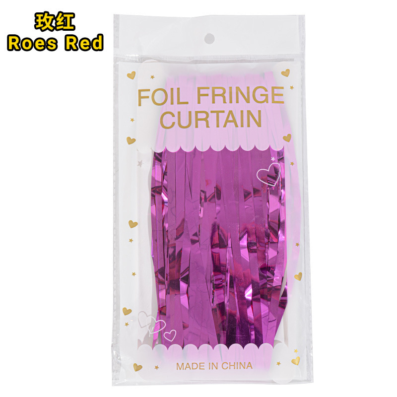 1 * 2m cortina de seda brillante decoración de la fiesta pared de fondo de oro de brillo de aluminio cortina de seda fábrica al por mayor