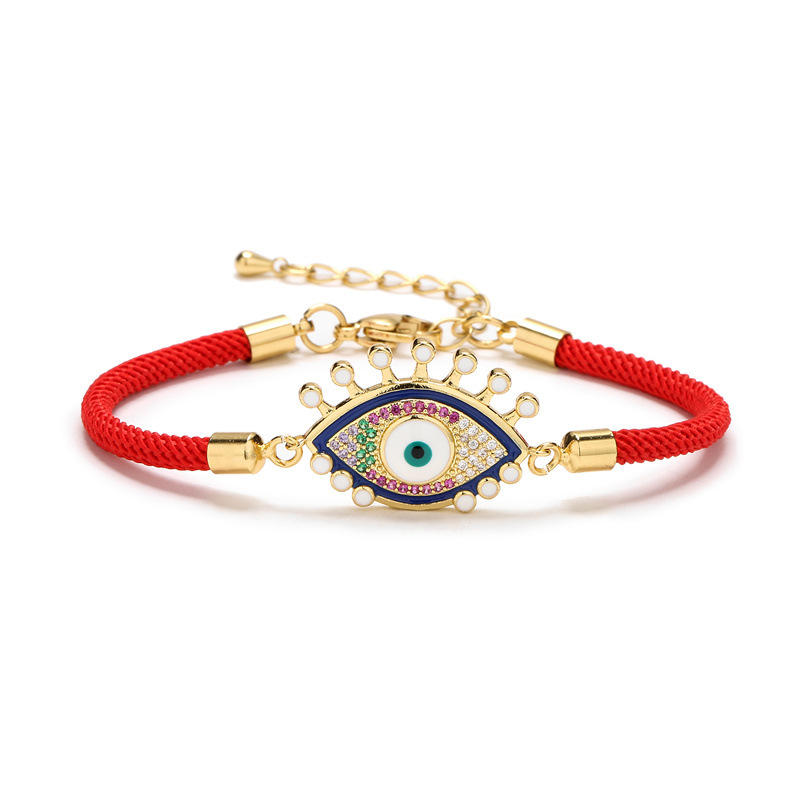 Fashion Eye Copper Bracelets Plating Zircon Copper Bracelets