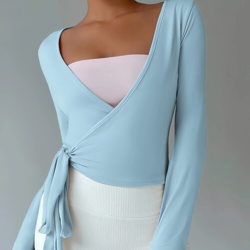 lulu's new long-sleeved cardigan yoga wear sports outdoor cover-up sun protection top strapped light jacket