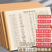 通用版每日现金营业额收入记账本仓库出入库登记本商品出货记录本