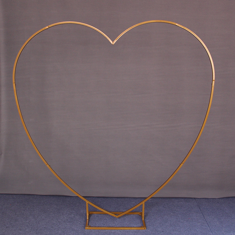 New wedding props iron heart arch wedding balloons arch wedding heart arch frame arch wholesale
