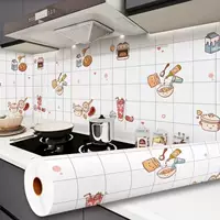 Маслостойкие наклейки, огнестойкие и устойчивые к высоким температурам шкафы для плит, обои для ремонта рабочего стола, водонепроницаемые, влагостойкие, устойчивые к плесени, самоклеящиеся.