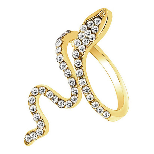 热销水钻蛇形戒指女小众设计感冷淡风高级开口个性独特食指环潮戒