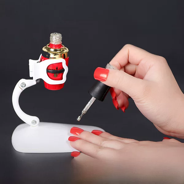 Nadiko Nail Polish Gel Fixing Bracket with Adjustable Angle, Nail Polish Application Aid, Manicure Tool Set