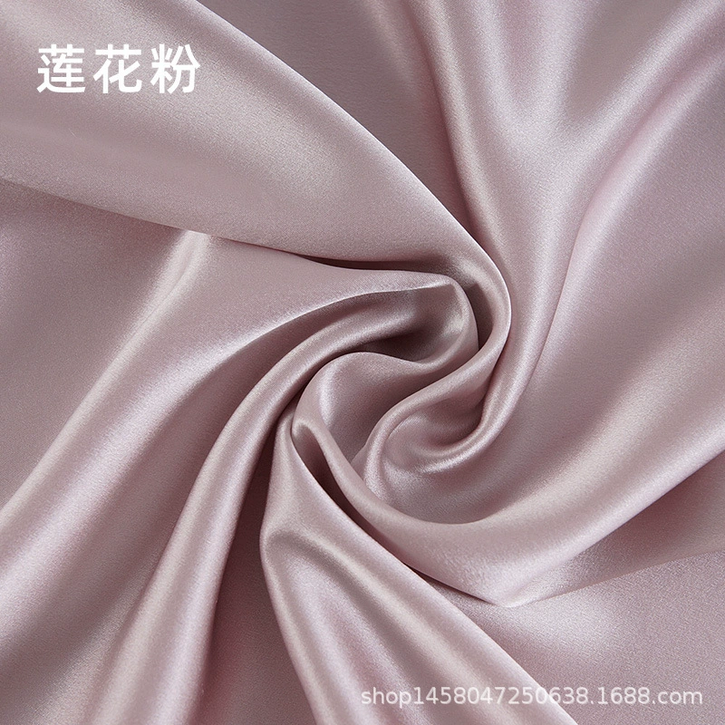 Silk fabric 100% mulberry satin, 114 cm width, 16 momme, plant‑dyed, wholesale multi‑color