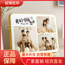 V45O三宫格相框摆台洗照片定 制感相片打印做成水晶相册制作