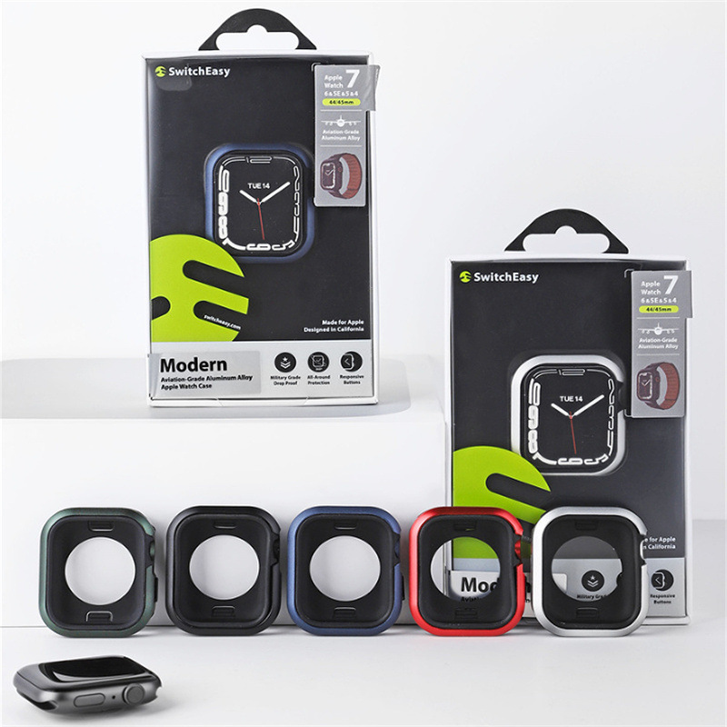 New Apple Watch Series7 Watch case metal aluminum alloy iwatch7 generation shatter hard shell