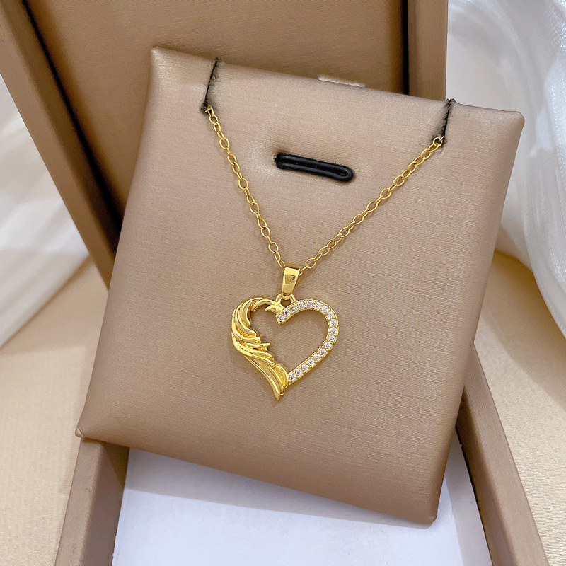 Full Diamond Personality Necklace Luxury Temperament Clavicle Chain_voghion.com