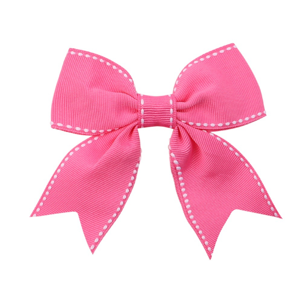 Korean Ponytail Hair Accessories Simple Candy Color Bow Duckbill Clipwholesale display picture 3