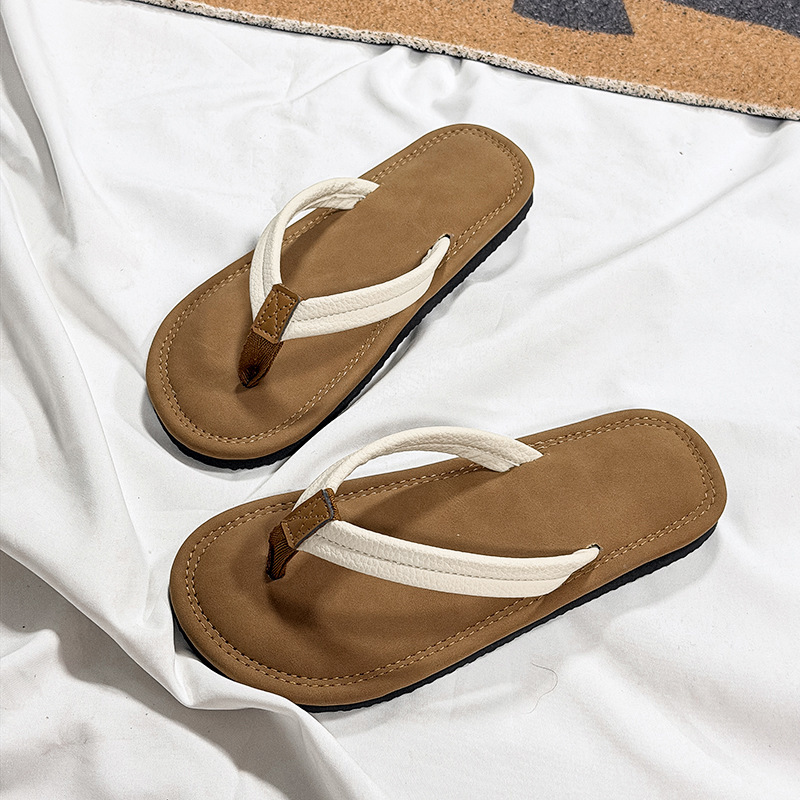 Women's Summer Flip-Flops for Outdoor Wear, Vacation Fashion, Island Resort Style, Non-Slip, Lightweight, Simple Flat Slippers, Casual Women's Summer Flip-Flops for Outdoor Wear, Vacation Fashion, Island Resort Style, Non-Slip, Lightweight, Simple Flat Slippers, Casual