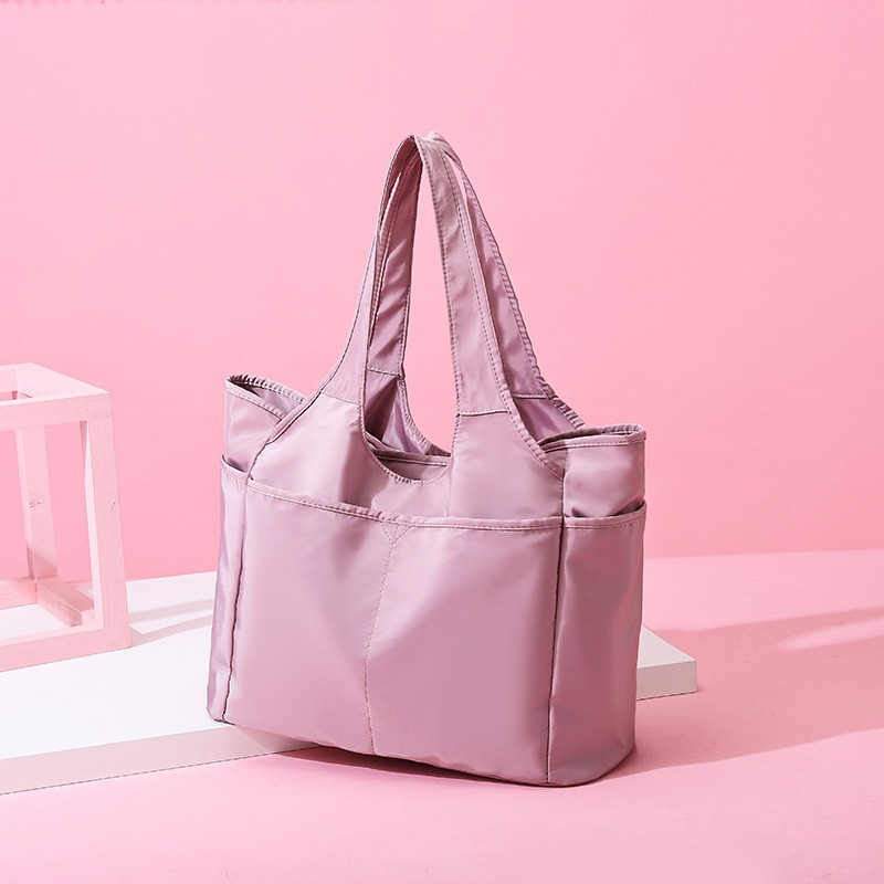 Bolsa de viaje de gran capacidad transfronteriza de las mujeres ligero de tela Oxford de cercanías simple bolsa de viaje bolsa de hombro de mamá