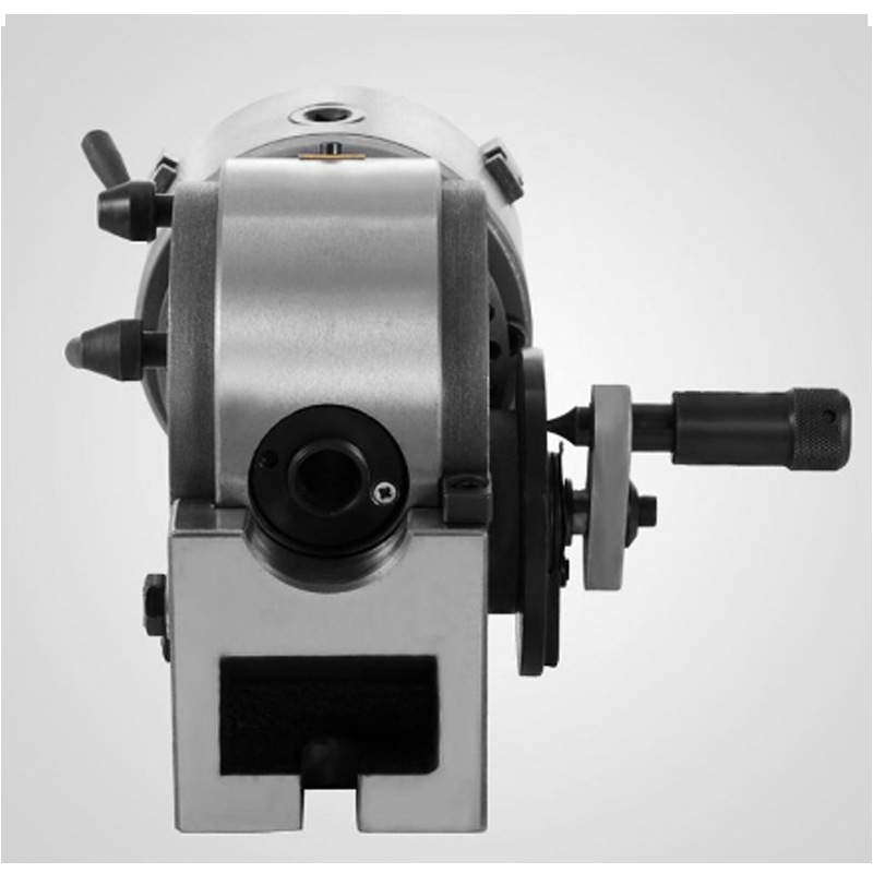 BS - 0 5 pulgadas 3 garras mandril conjunto de cabeza de indexación precisión semicircular cabeza de indexación fresadora giratoria