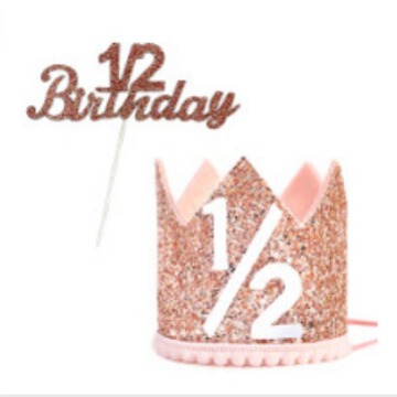 Cross-Border Platform Kidsren's Half Birthday Crown Birthday Cake Insert Birthday Party Photo Venue Layout Cross-Border Platform Kidsren's Half Birthday Crown Birthday Cake Insert Birthday Party Photo Venue Layout