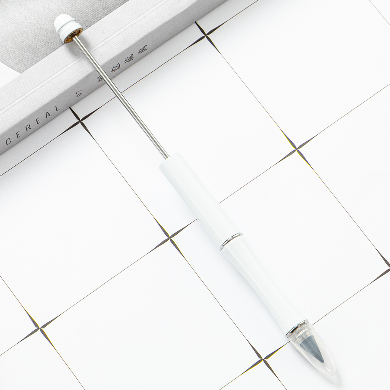 DIY cuentas lápiz dibujo sin cortar sin tinta para escribir lápiz continuo puede imprimir logo en stock lápiz eterno al por mayor