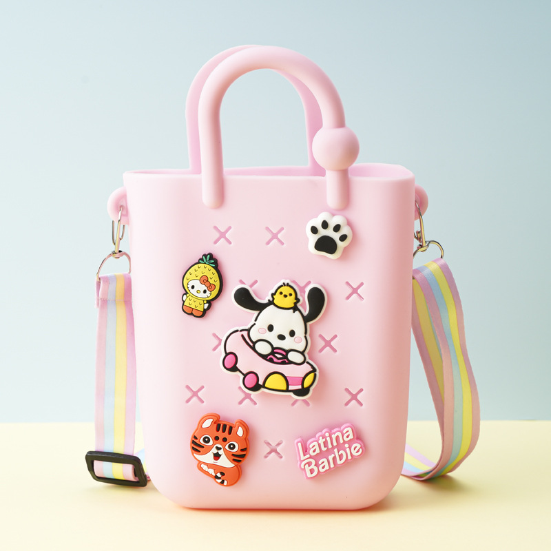 핑크색 5개, 캐릭터 랜덤 3개, 지퍼 없음