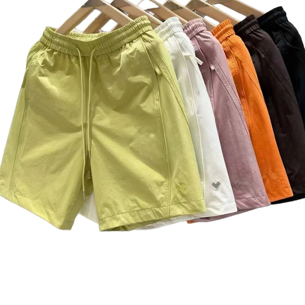 Men's Clothing Men's Quick Drying Casual Sports Shorts Summer Loose Fit Trendy Brand Versatile Candy Colors Bottoms_viptrois.com