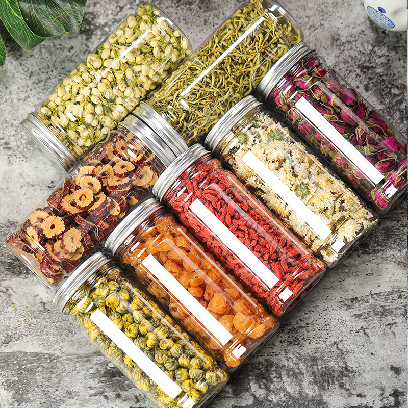 缶詰の花茶の瓶の花の草のお茶の組み合わせのレモンの切れのバラの金と銀の花の菊の桑の葉の枸杞茶の卸売り