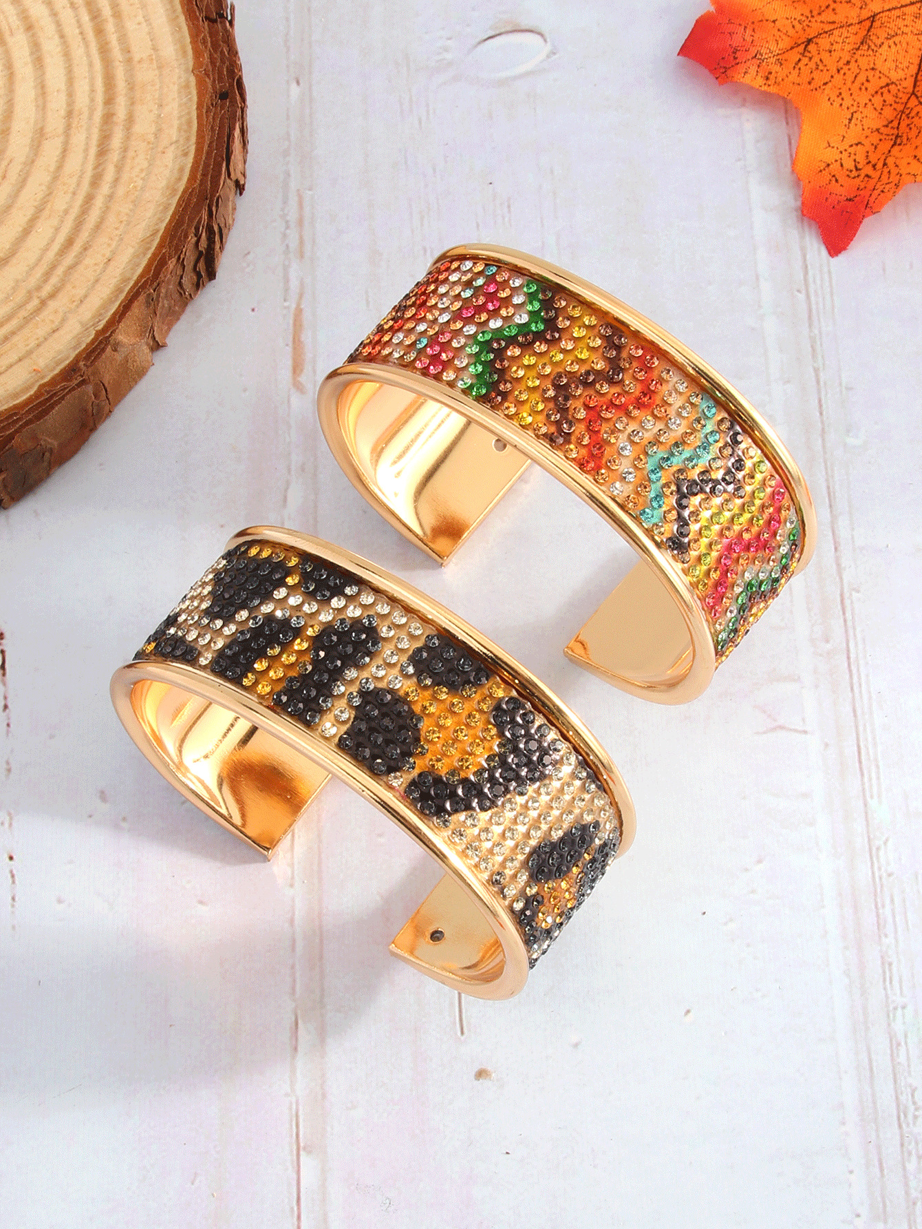 1 Piece Quantity Elegant Simple Style Geometric Leopard Zinc Alloy Bangles Wholesale