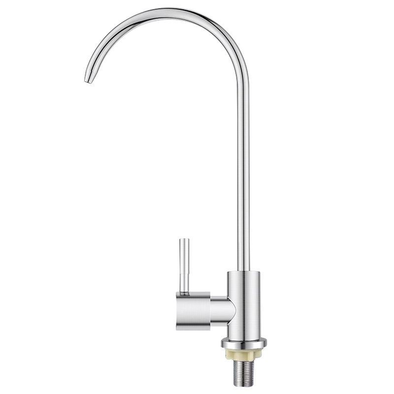 Water Purifier Faucet for Home Use, Universal 2-Point Direct Drinking Kitchen Stainless Steel Pure Water Machine Dedicated Rotating Cold Water Faucet