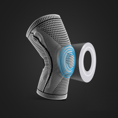 廠家貨源彈簧支撐保護硅膠護膝戶外運動籃球足球跑步運動護膝