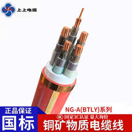 江苏上上电缆正品国标矿物绝缘电缆线 防火电缆铜芯绝缘BTLY电缆