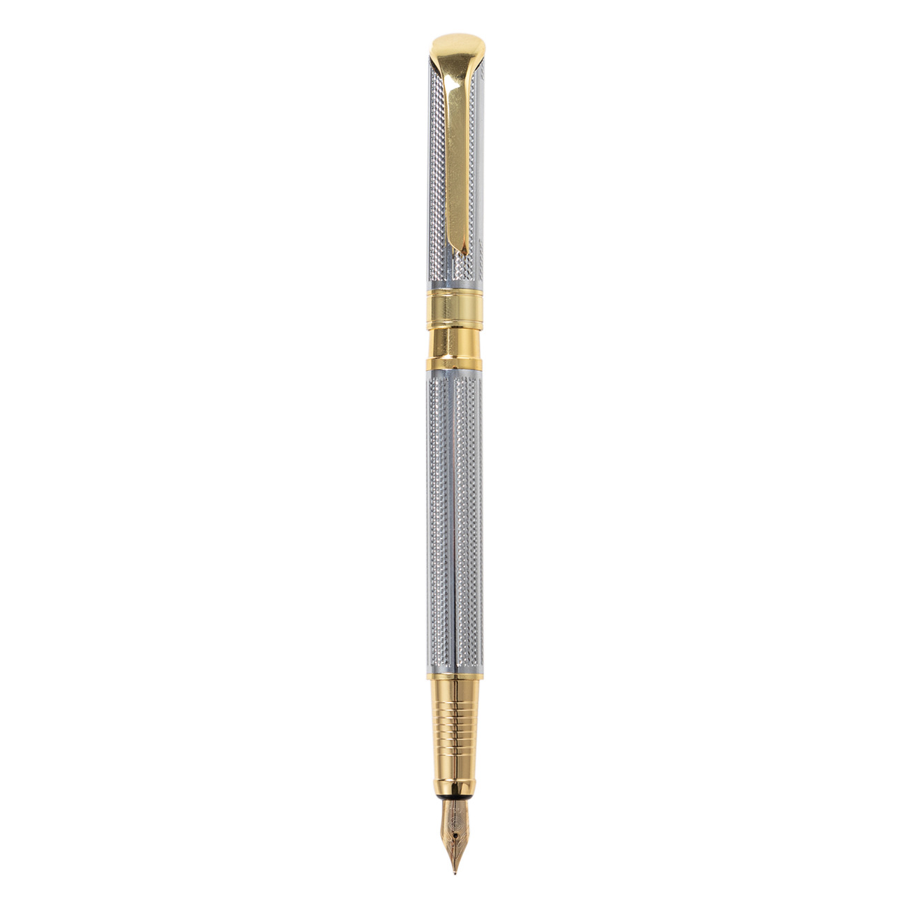 Pluma de escritura de negocios estudiante caligrafía pluma de metal al por mayor logotipo imprimible firma retro pluma de 0,5mm