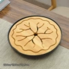 Lotus leaf round plate [black] 25_25