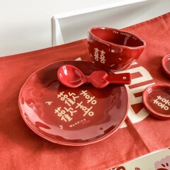 中国式喜び食器皿セット家庭用引っ越しプレゼント結婚新婚食器皿お祝いお土産