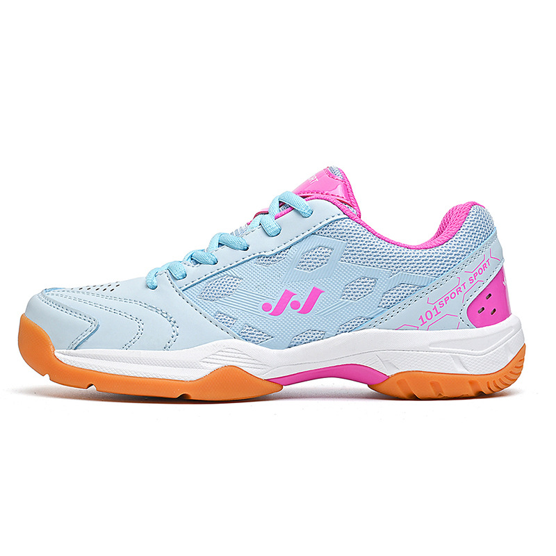 Comercio exterior nuevo tipo de zapatos de bádminton de pareja transpirables antideslizantes zapatos de entrenamiento de competencia