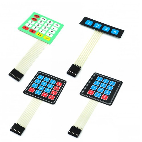 Large keys 4*4 matrix keyboard MCU external expansion keyboard membrane keyboard