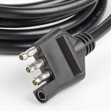 美標4*18AWG四芯拖車線轉3PIN香蕉頭燈線皮卡車4P拖車線