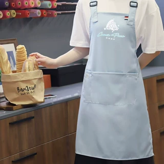 帆布围裙餐饮专用可印logo印字防水防油超市奶茶店围腰餐饮礼品定