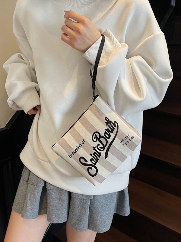 Bolsa de mano de mujer estampada de leopardo bolsa de lona bolsa de estilo sur almacenamiento de teléfono móvil con estilo de viaje diario versátil
