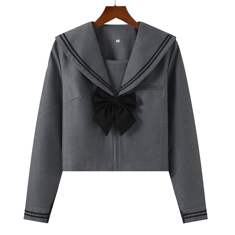 工厂代发包售后灰二本jk制服水手服jk校供感百褶裙jk套装jk裙正版|undefined