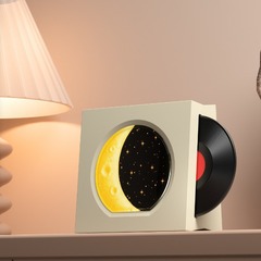月のブルートゥースの音響の小さいスピーカーの黒いゴムの誕生日のプレゼントのレコード機の高音質の男性の女子学生のスピーカーは時計がありません。