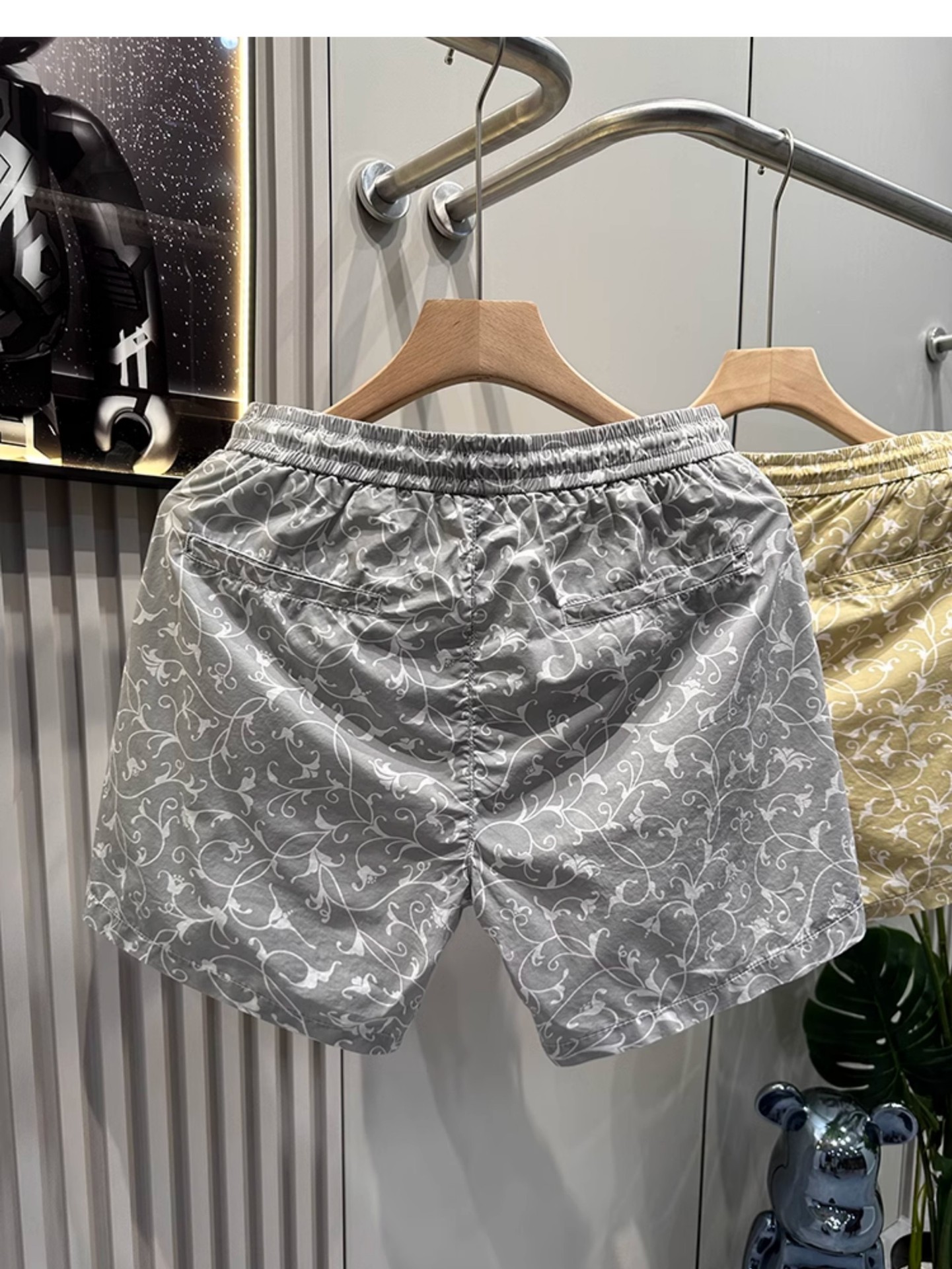 Summer Print Men's Shorts Trendy Design Loose Fit Versatile Sporty Casual Four Quarter Length Pants_viptrois.com