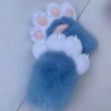 Фантазийный синий (с розовой подушечкой)