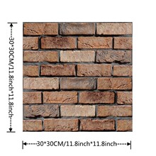 3D self adhesive����ǽ��ש����ճװ��ǽֽ��ˮ������ֽ30X30cm
