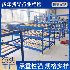 倉庫生産流暢棚倉庫保管貨物仕分けスライド流暢条展示棚大型多層棚